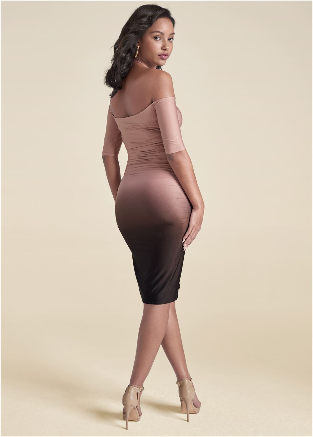 Venus Sand Dune Ombre Dress - Blush Multi