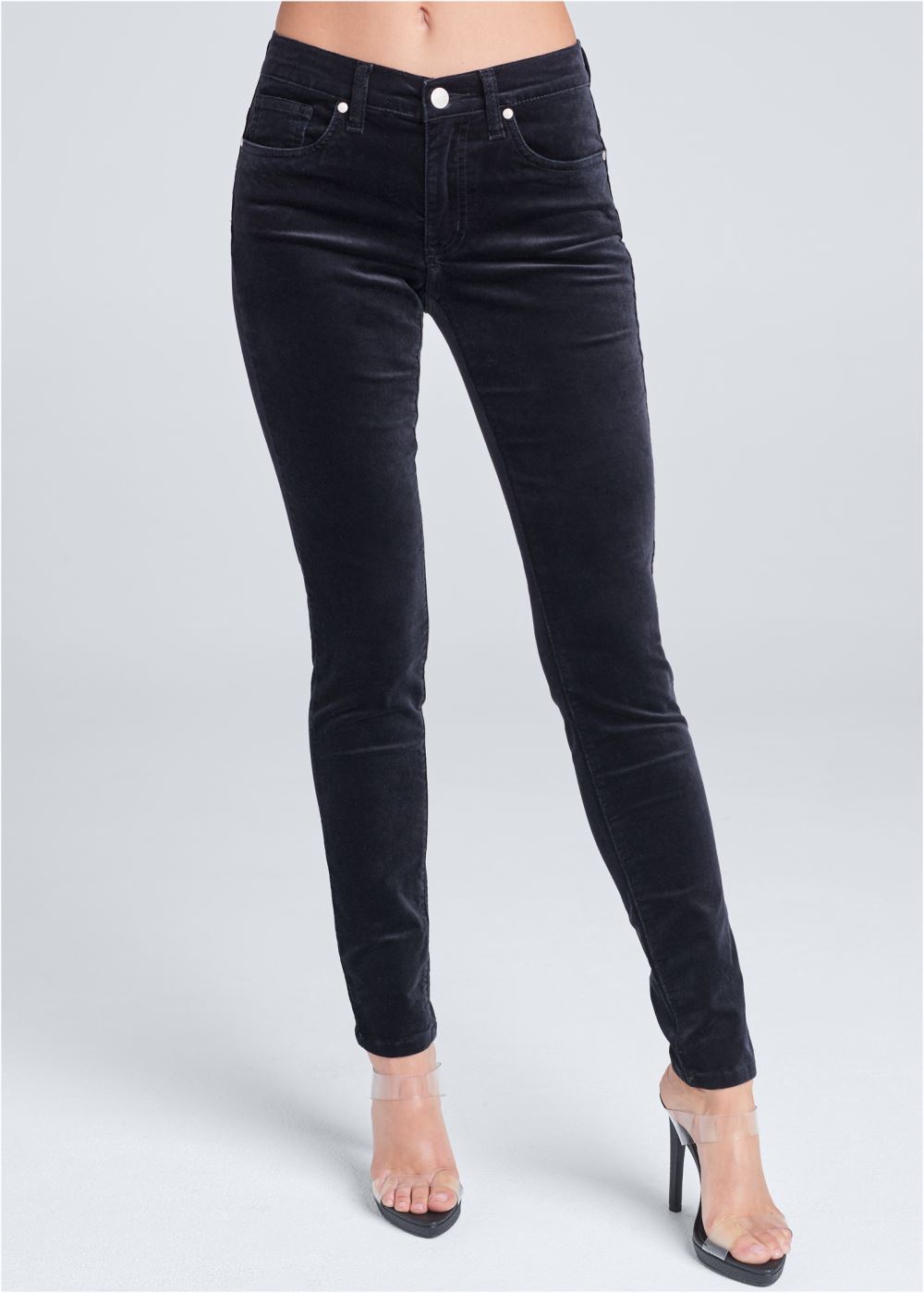 Venus Velvet Pants in Black