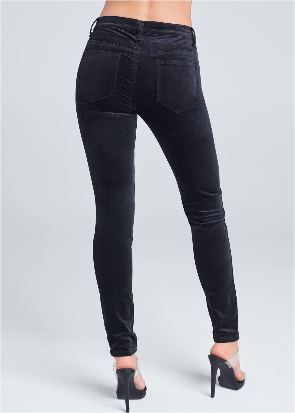 Venus Velvet Pants in Black