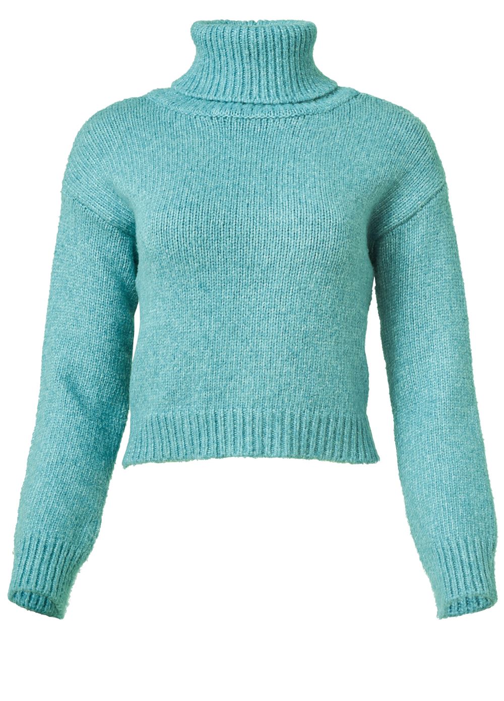 Venus VENUS | Open Back Turtle Neck in Aqua