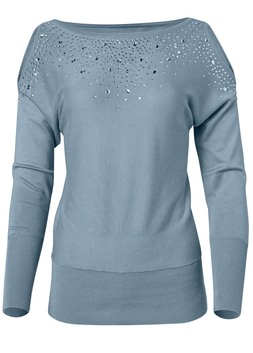 Venus VENUS | Cold-Shoulder Sweater in Blue