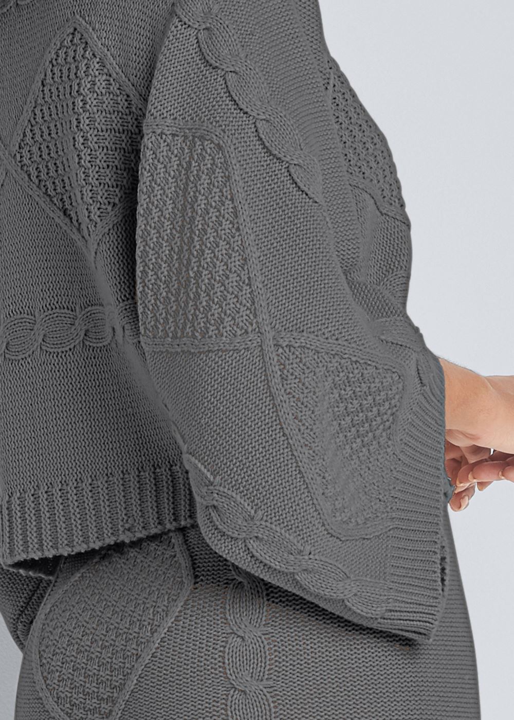 Venus Two-Piece Sweater Dress - Dark Grey