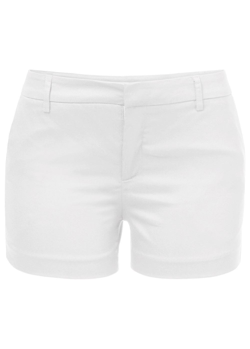 Venus White SOLID SHORTS