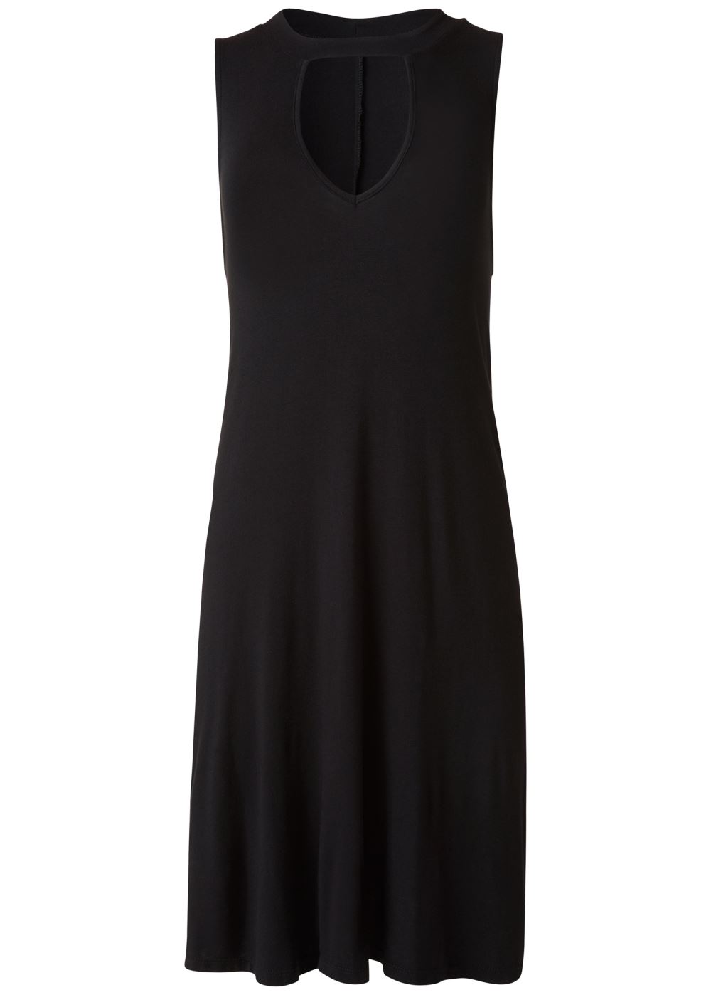 Venus Pocket Detail Casual Dress - Black