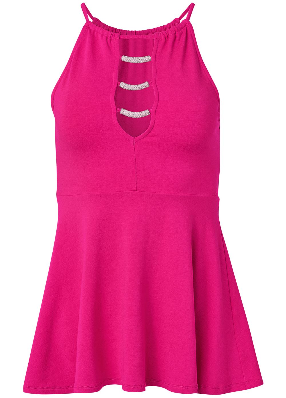 Venus Embellished Cutout Top in Pink