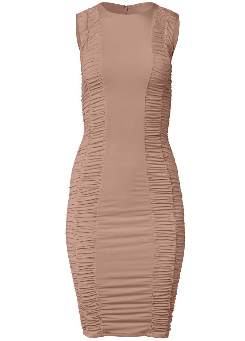 Venus Shape Embrace Ruched Dress - Dusty Rose