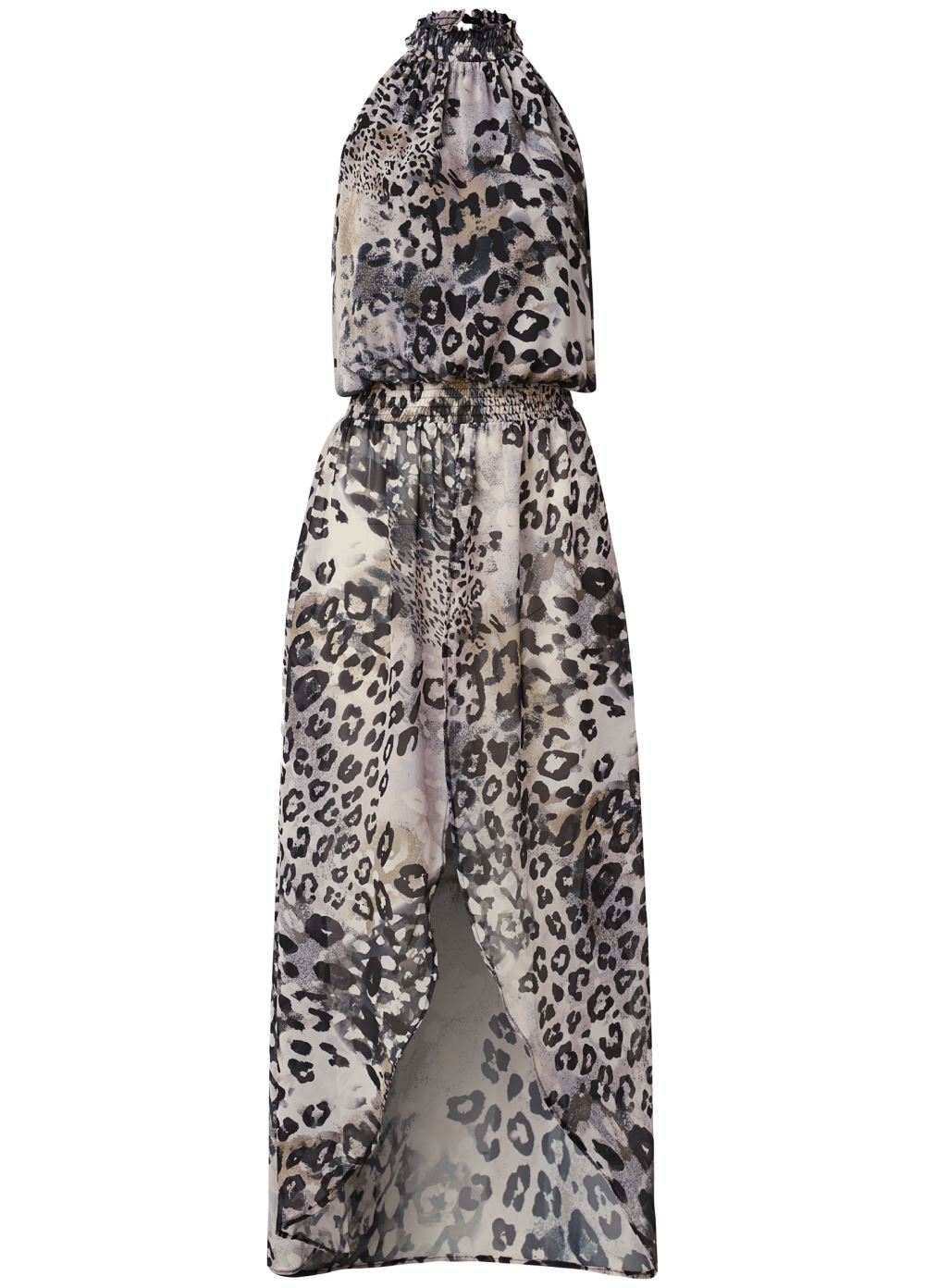 Venus Animal Print Maxi Top in White Multi
