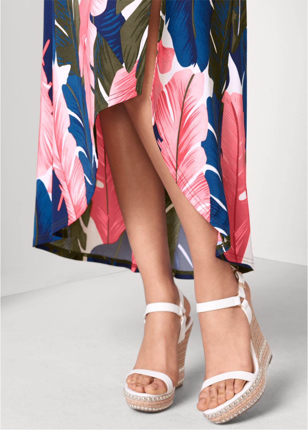 Venus Off-The-Shoulder Maxi Dress - Pink Multi