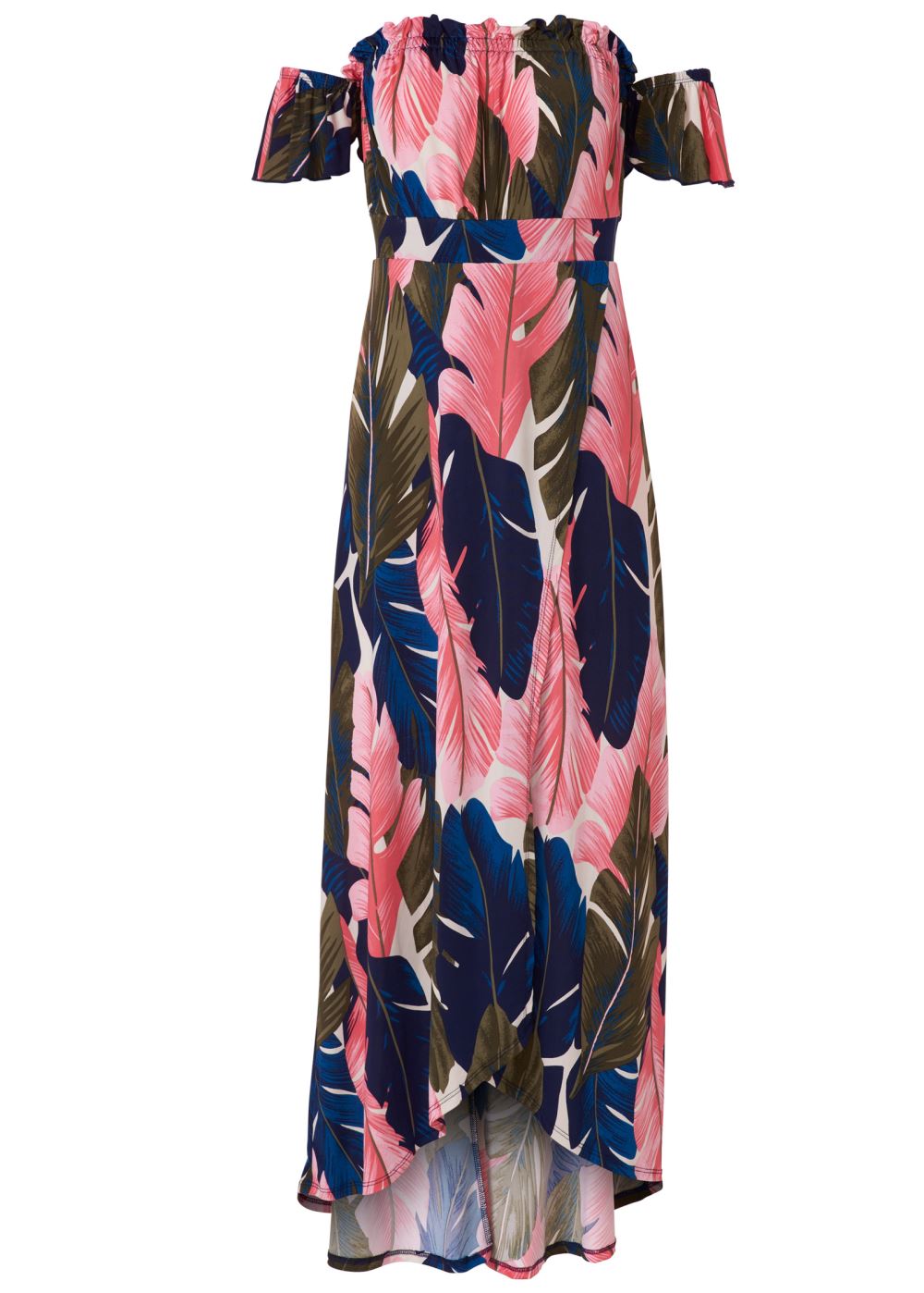 Venus Off-The-Shoulder Maxi Dress - Pink Multi