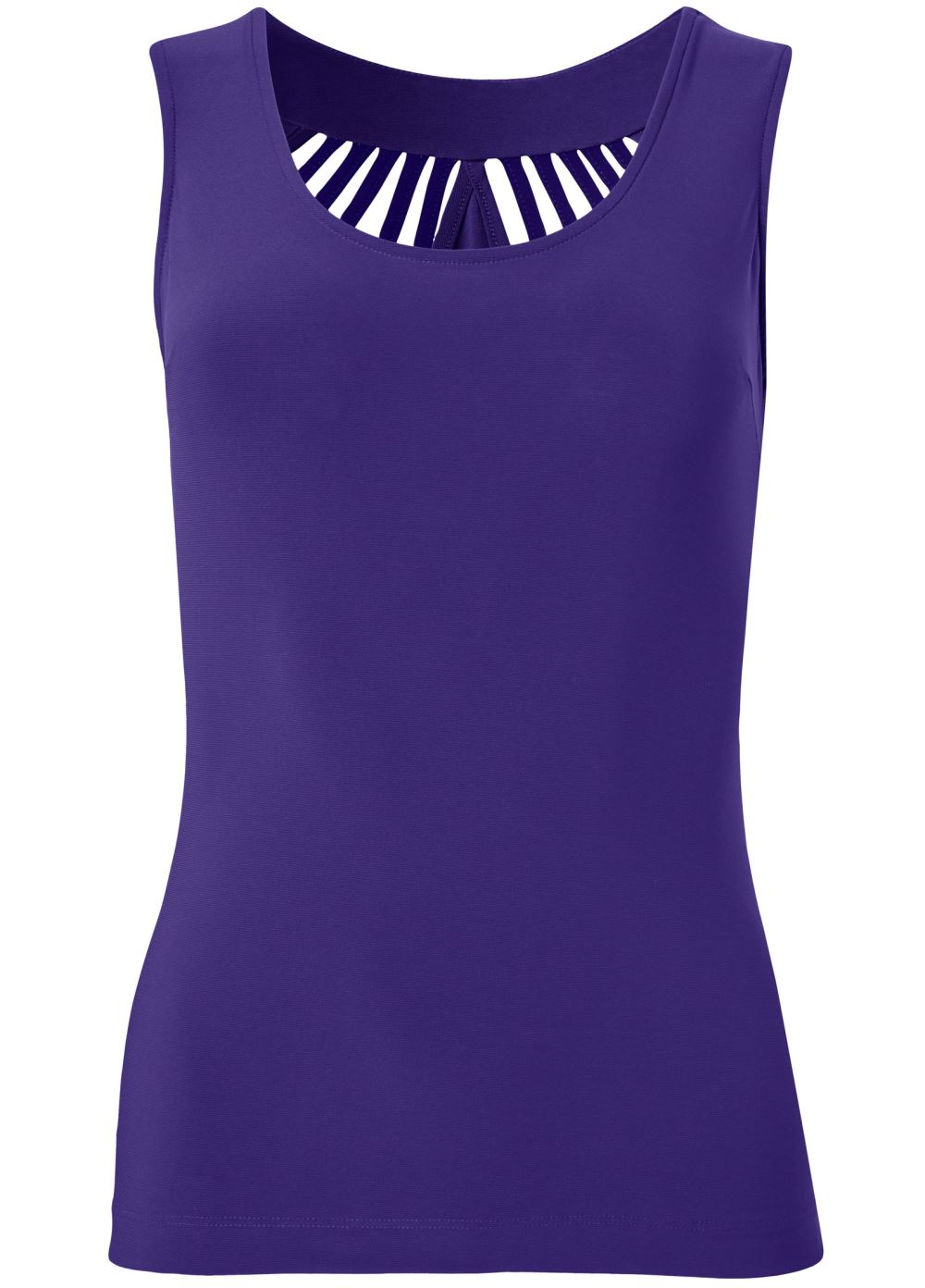 Venus Strappy Embellished Top in Purple & Black
