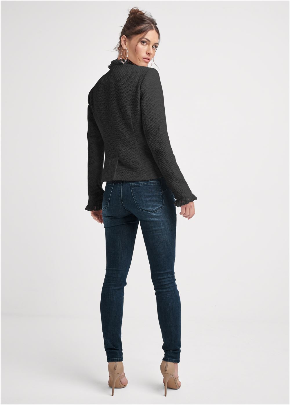 Venus Tweed Jacket in Black