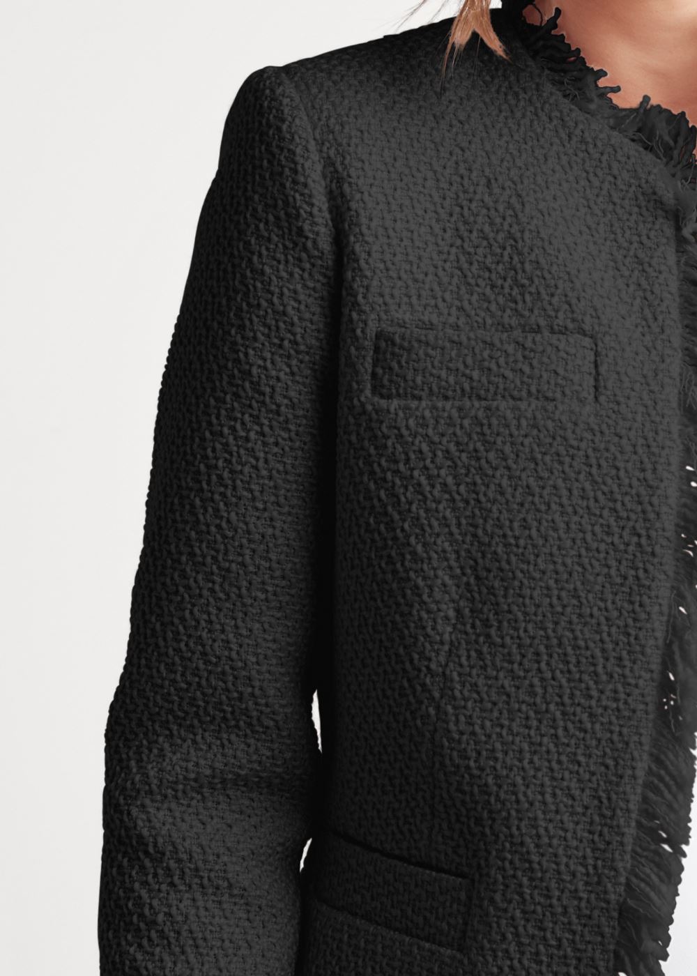 Venus Tweed Jacket in Black