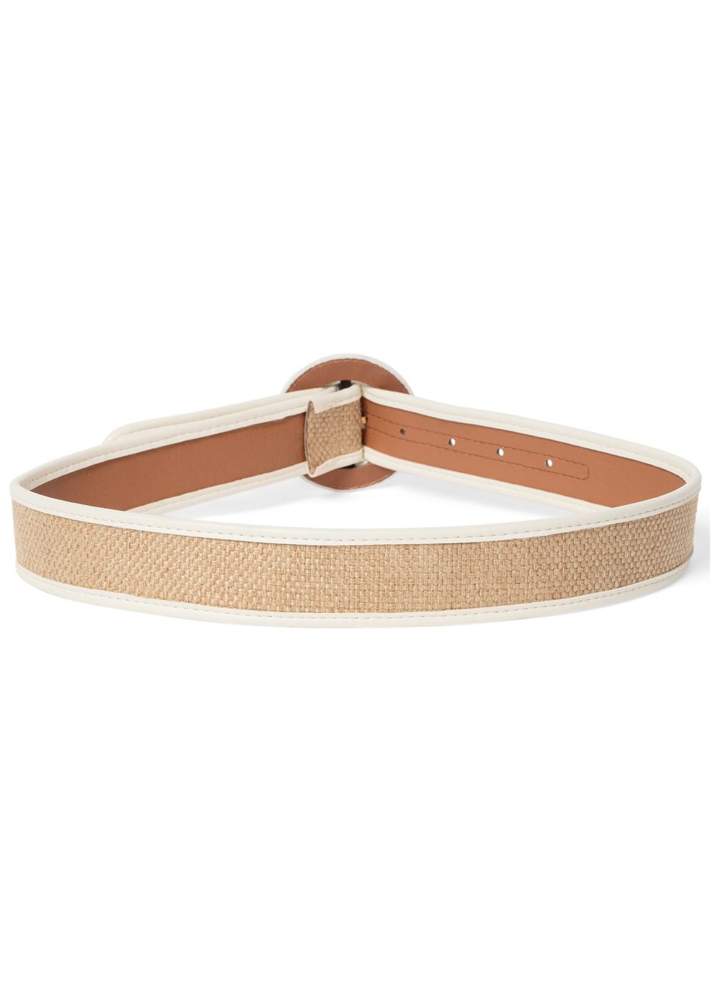 Venus Mixed Media Belt in Natural Multi