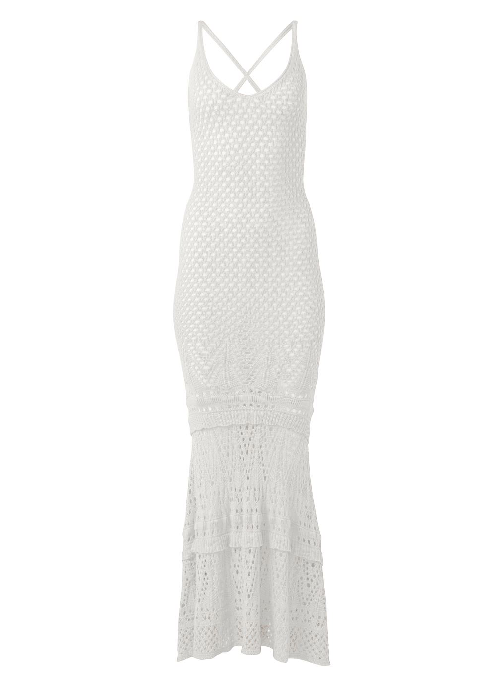 Venus Crochet Tank Maxi Dress - Off White