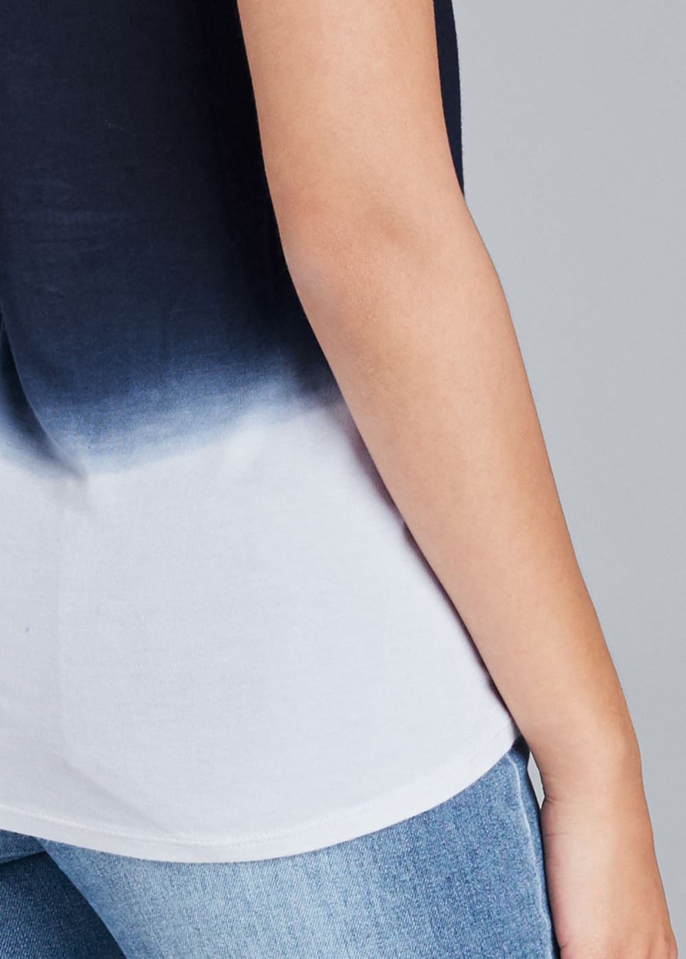 Venus Ombre Strappy Top in Navy Multi