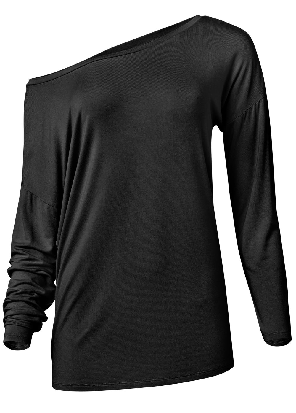 Venus Casual Long Sleeve Tee in Black