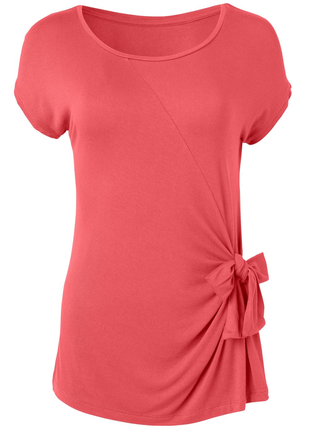 Venus Tie Side Top in Coral