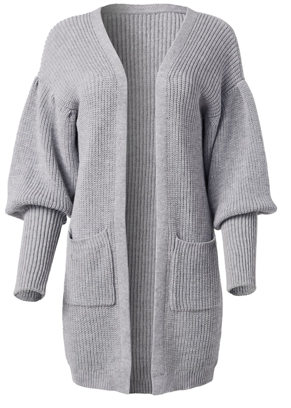 Venus VENUS | Oversized Cardigan in Light Grey