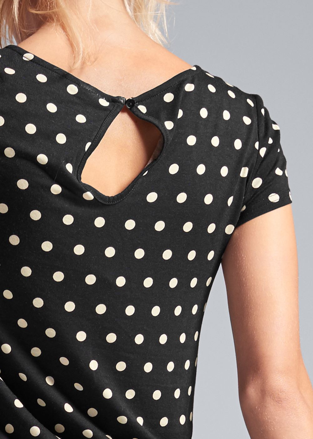 Venus Polka Dot Jumpsuit in Black & White
