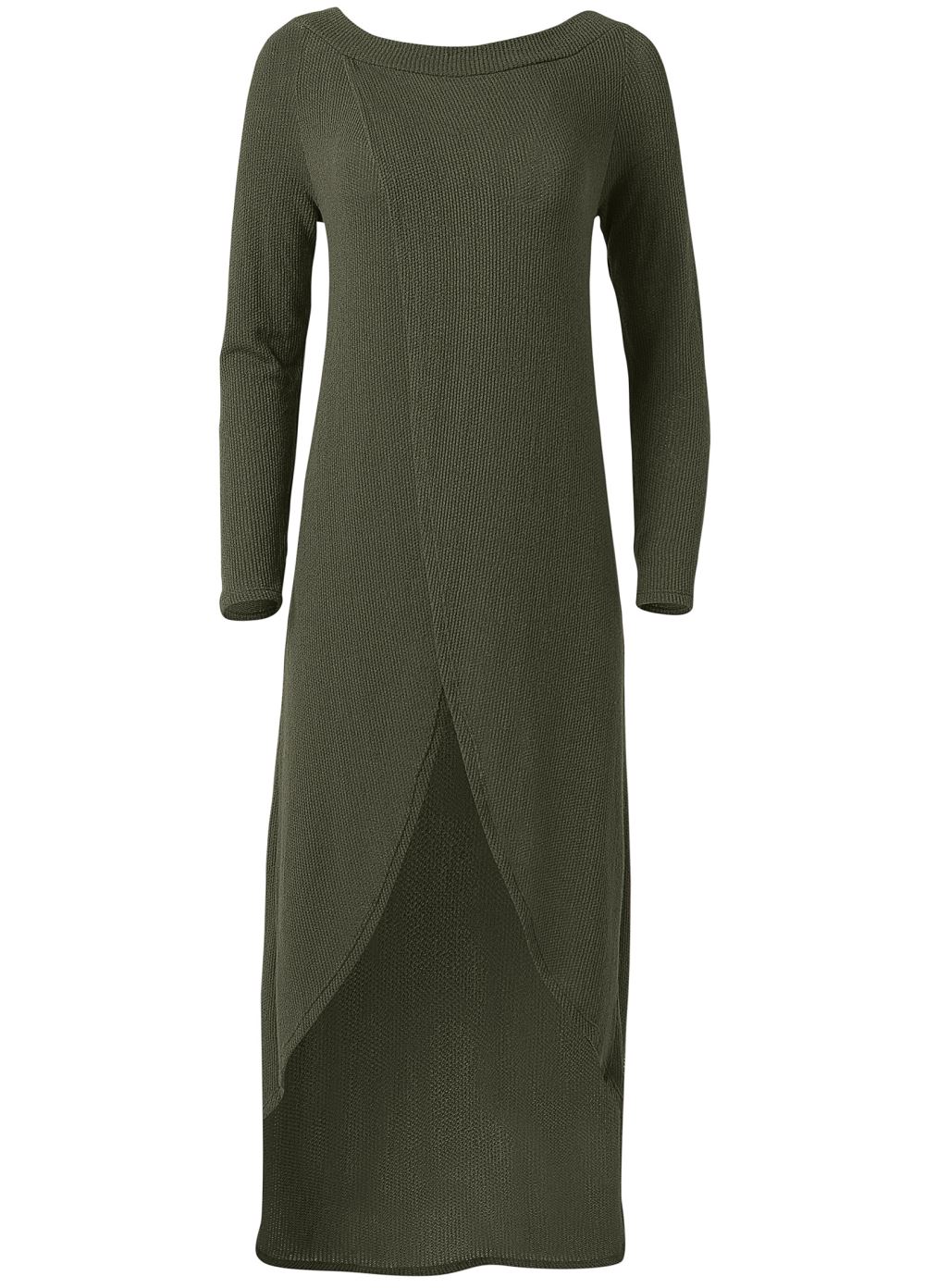 Venus Casual High-Low Top in Olive