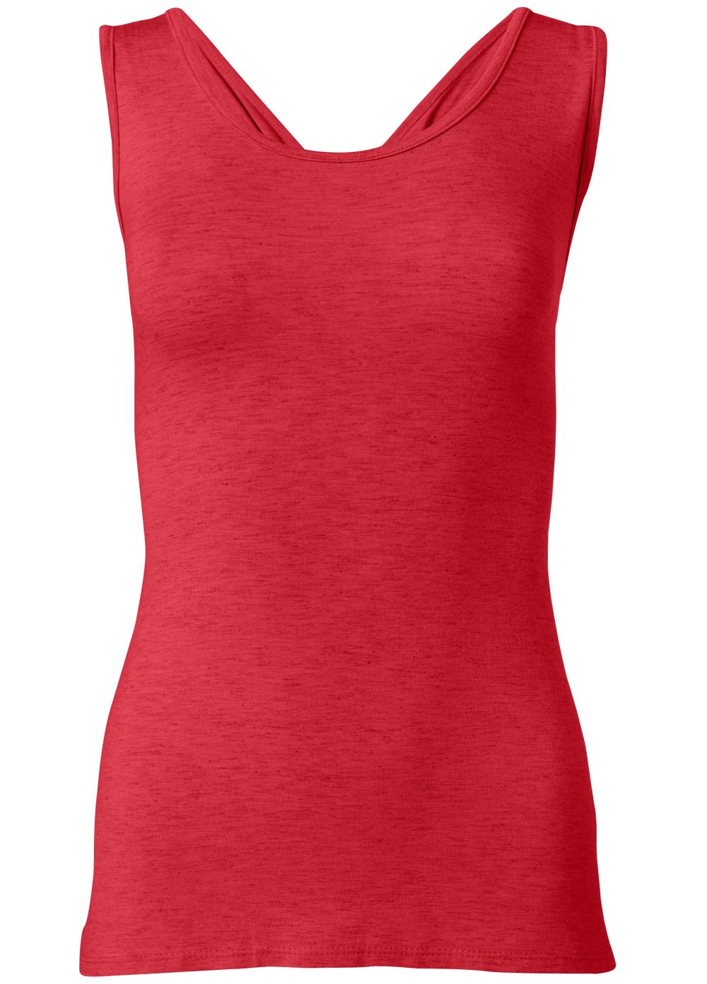 Venus Crisscross Detail Top in Red