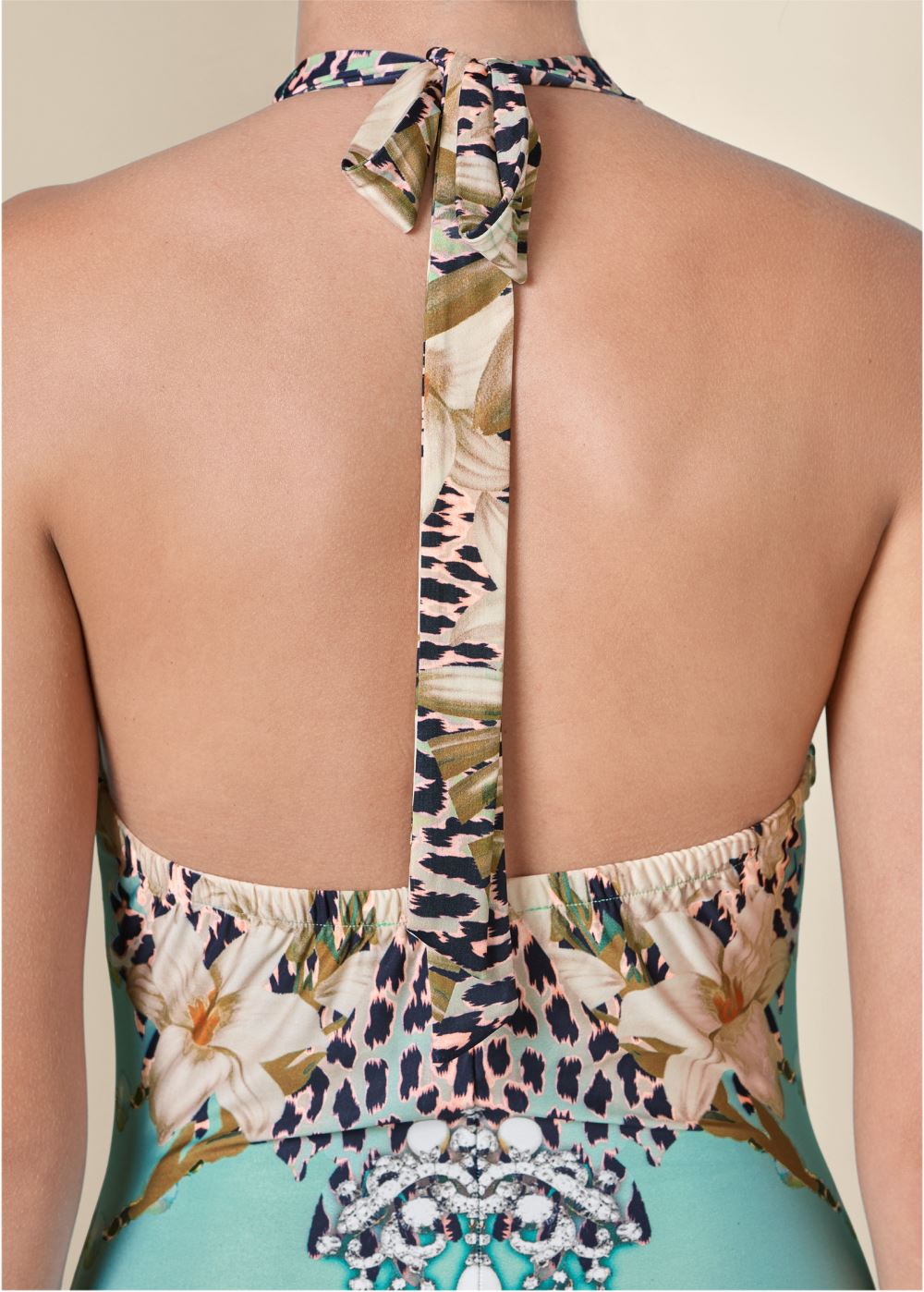 Venus Printed Maxi Dress - Turquoise Multi