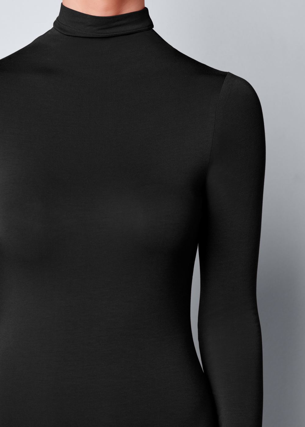 Venus Long Sleeve Ruched Dress - Black