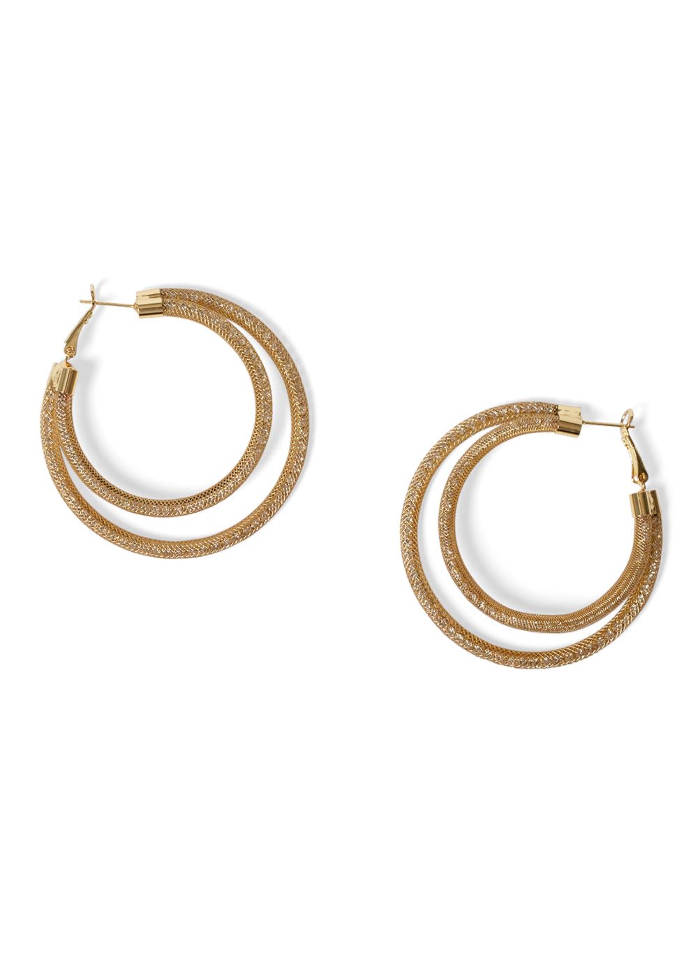 Venus Two-Pack Hoop Earrings Set in Gold Multi