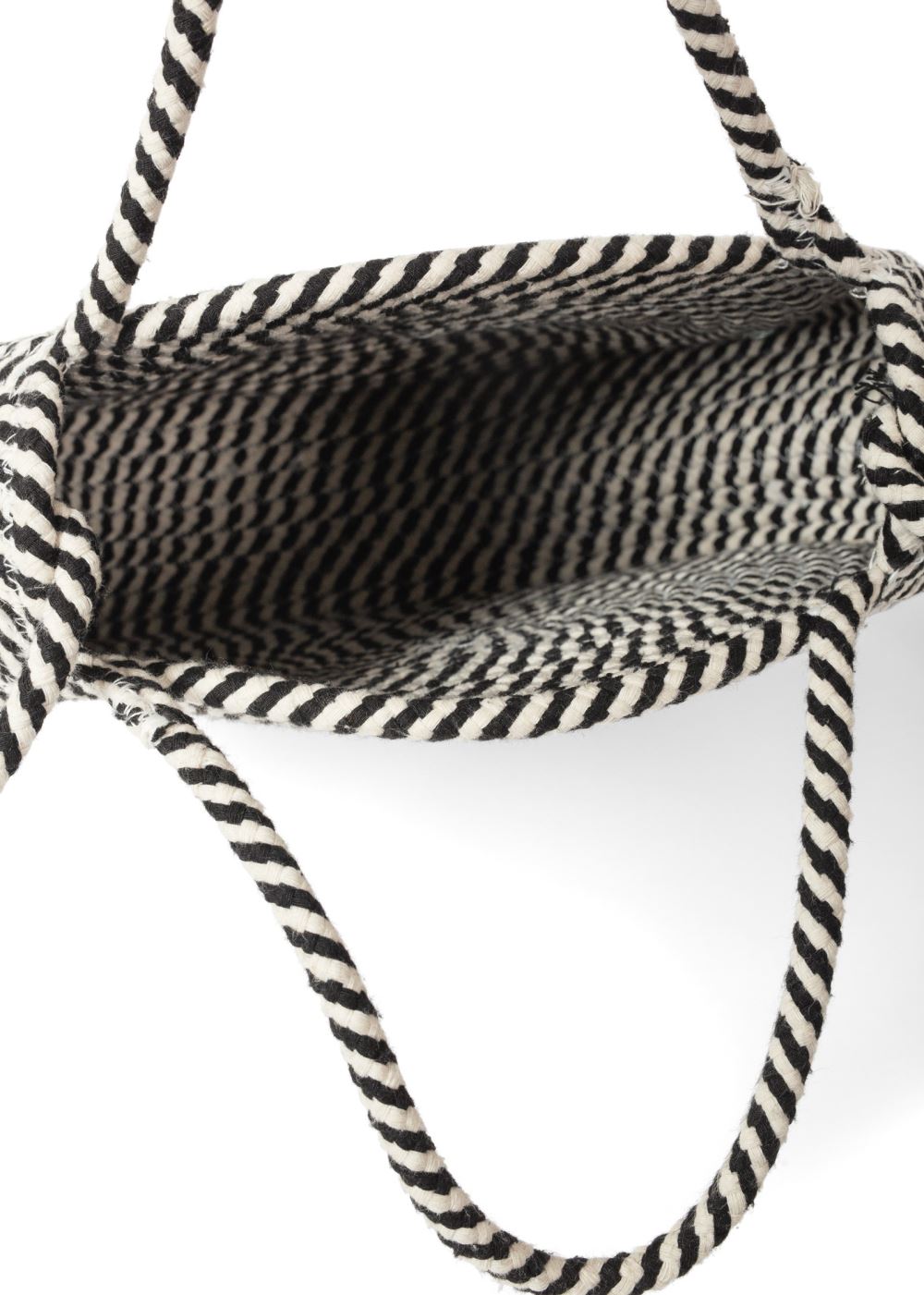 Venus Circular Woven Bag in Black Multi