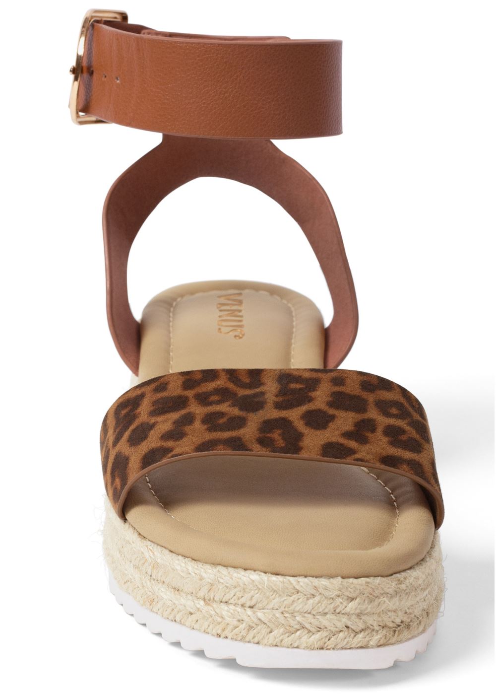 Venus Ankle Strap Espadrilles in Brown Multi