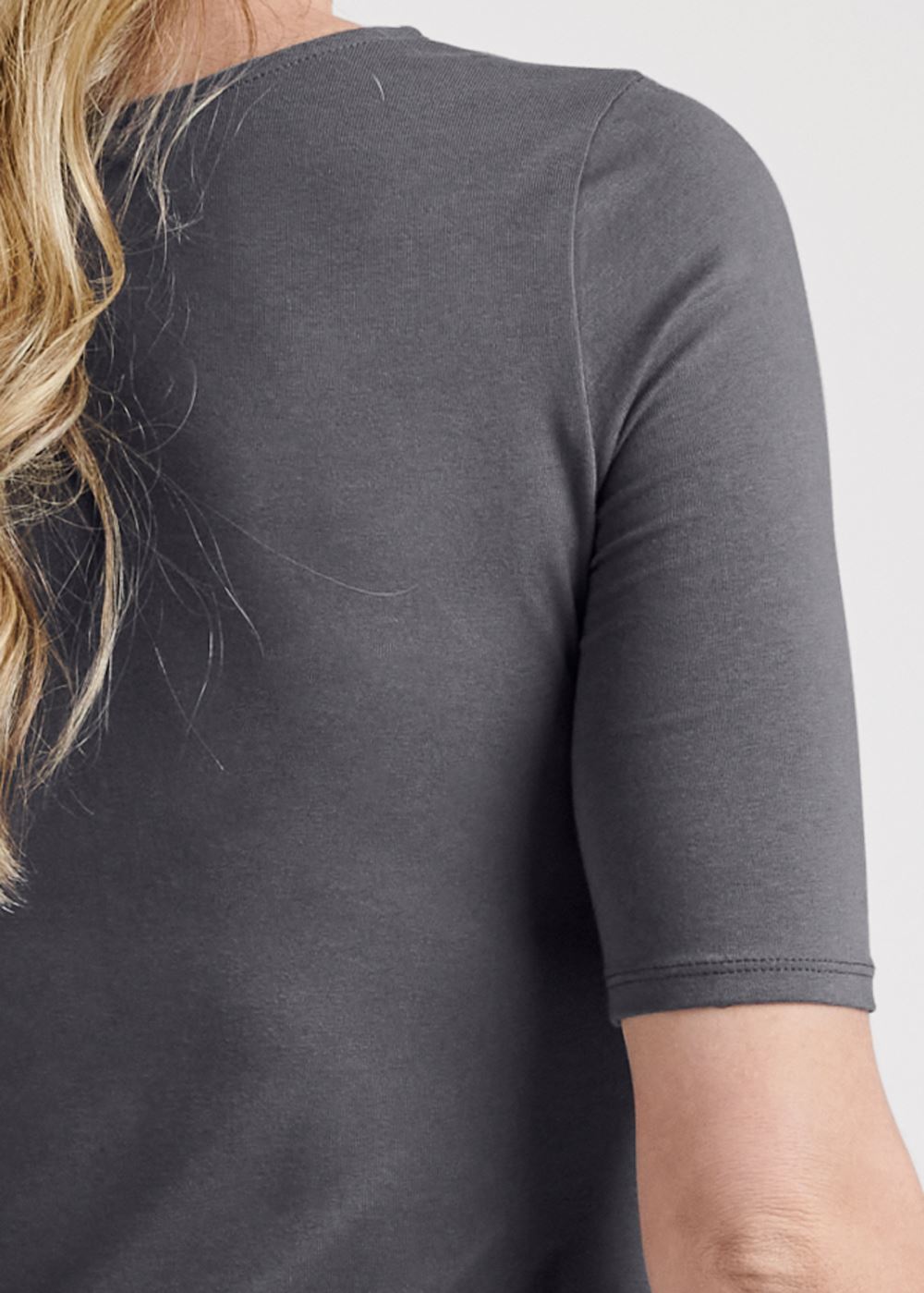 Venus Strappy Long And Lean Top in Dark Grey