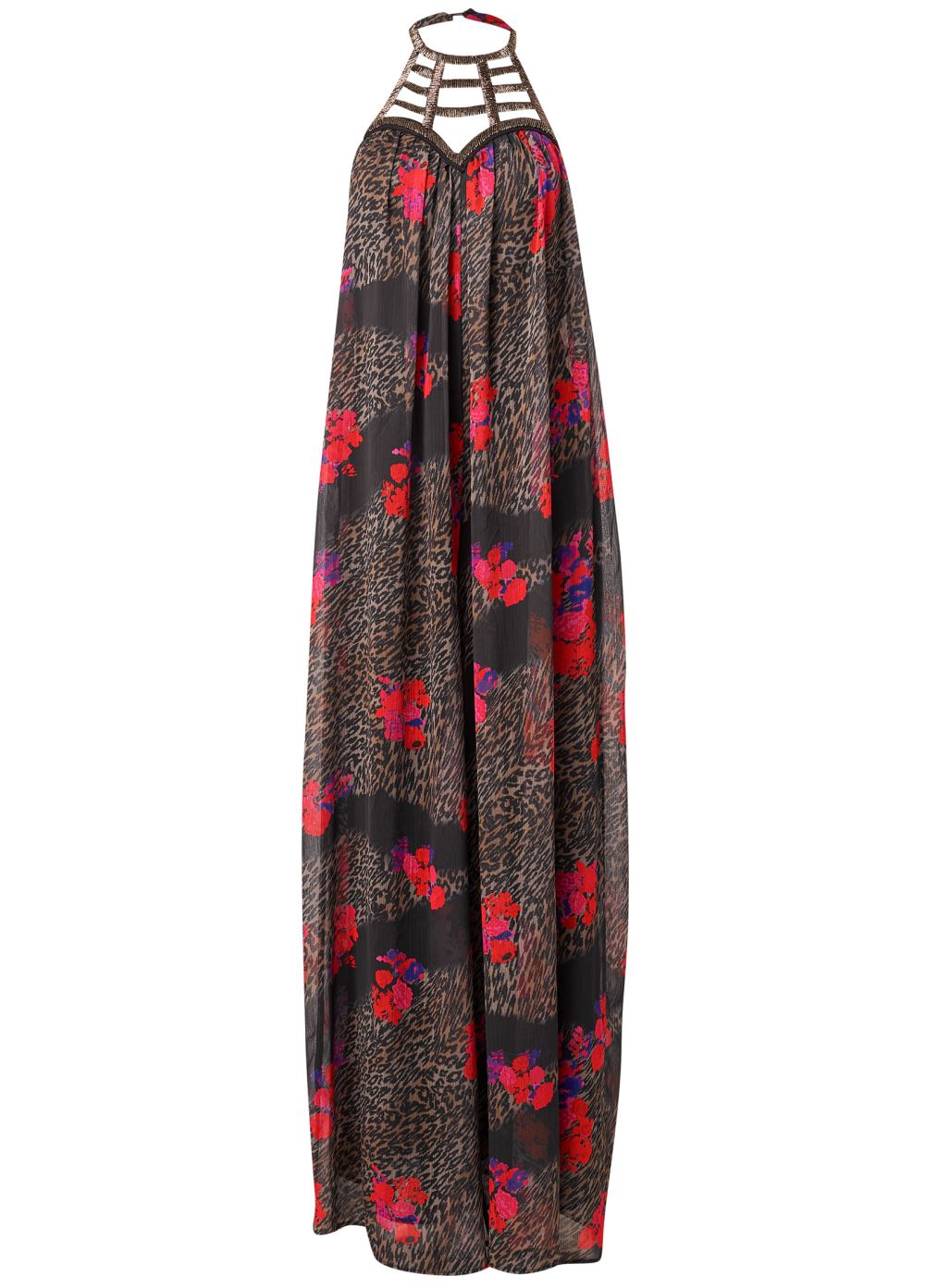 Venus Animal Print Jumpsuit in Brown Multi
