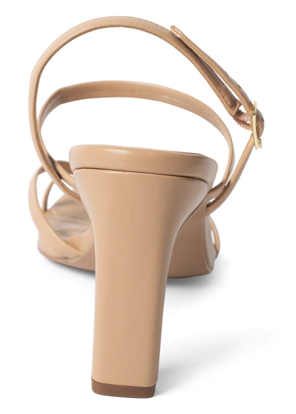 Venus Strappy Toe Loop Heels in Nude