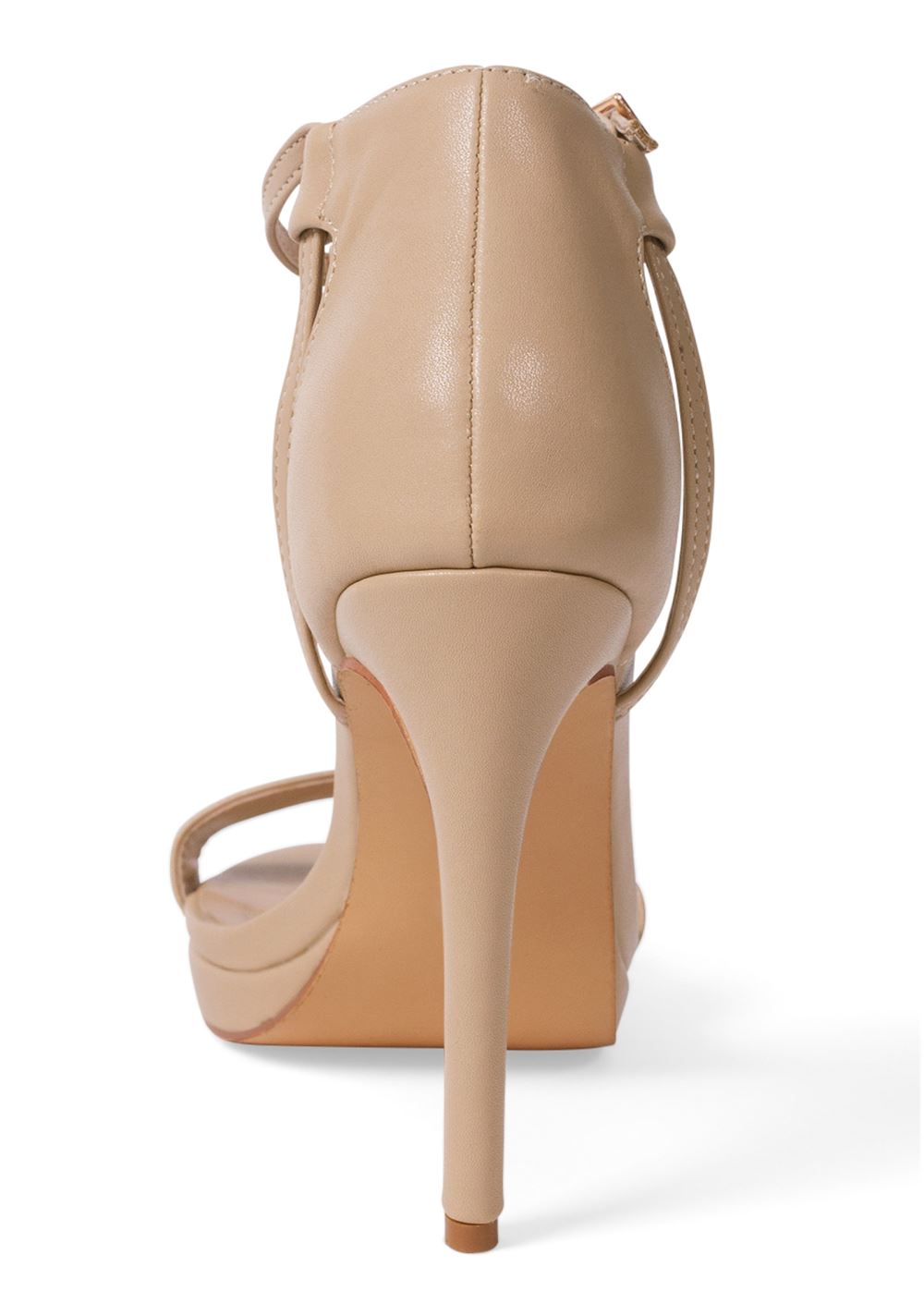 Venus T-Strap Heels in Nude