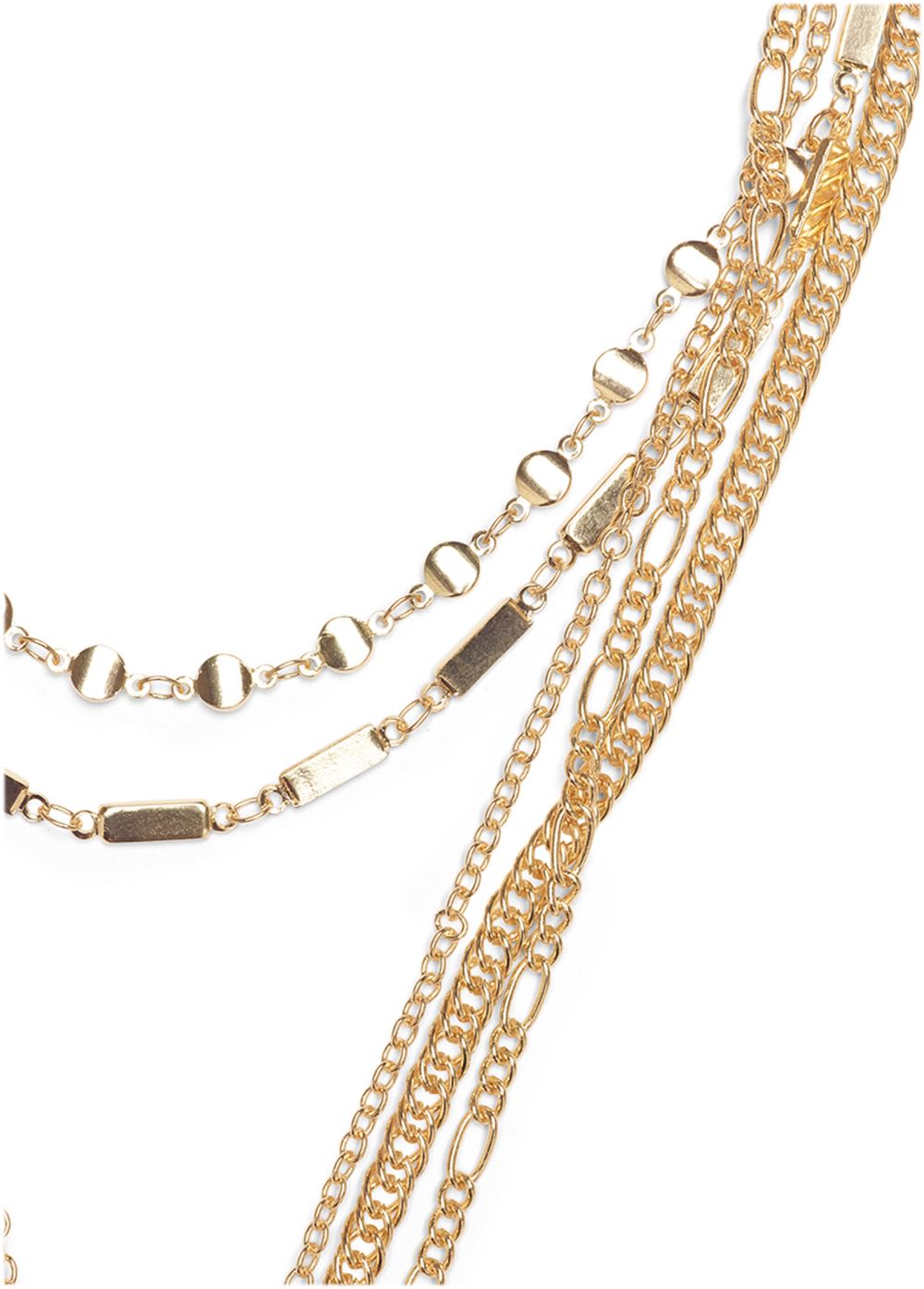 Venus Layered Coin Detail Choker in Gold