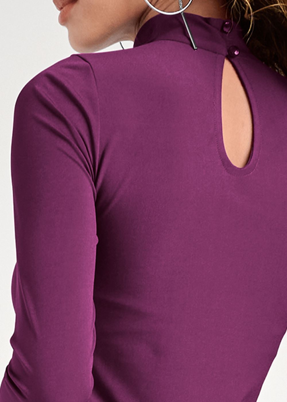 Venus Embellished Mini Dress - Purple