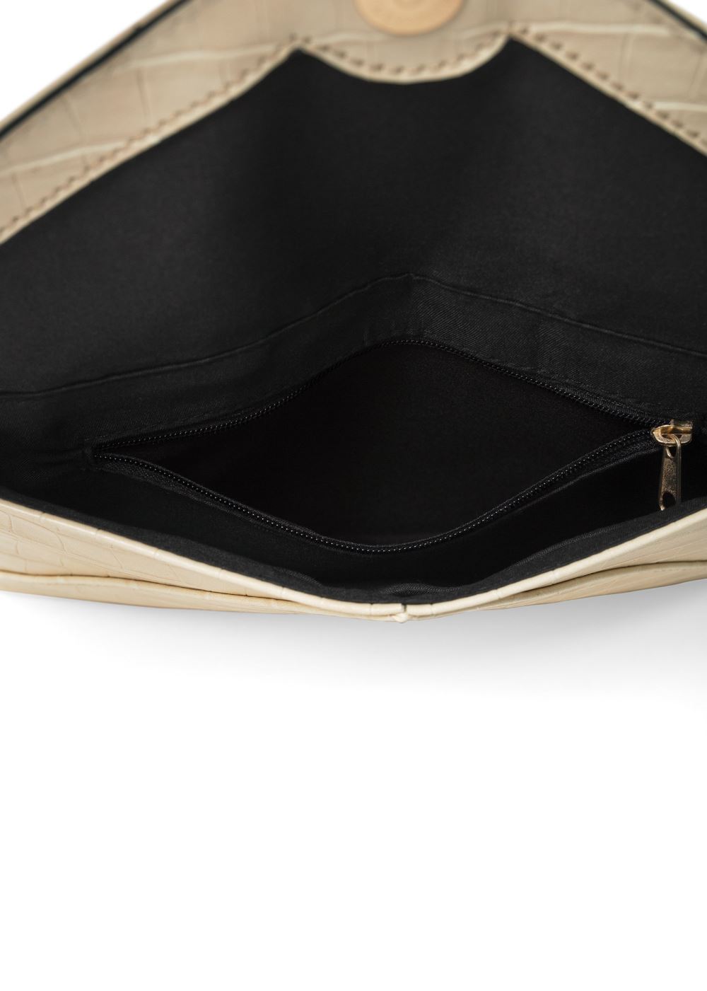 Venus Clutch Shoulder Bag Combo in Black & Cream