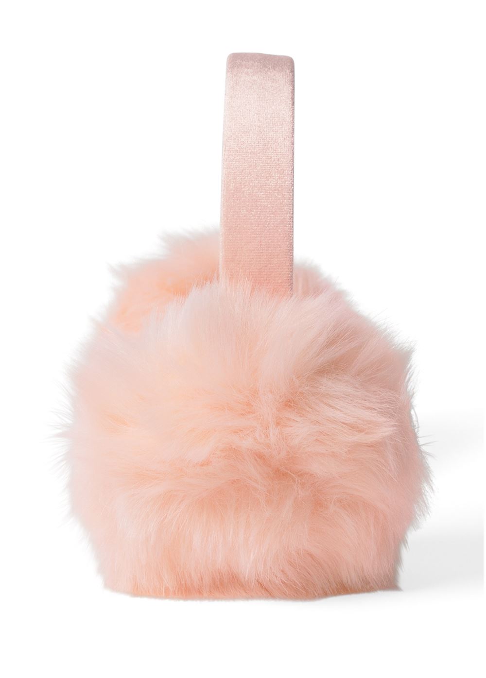 Venus Faux-Fur Ear Muffs in Pale Pink