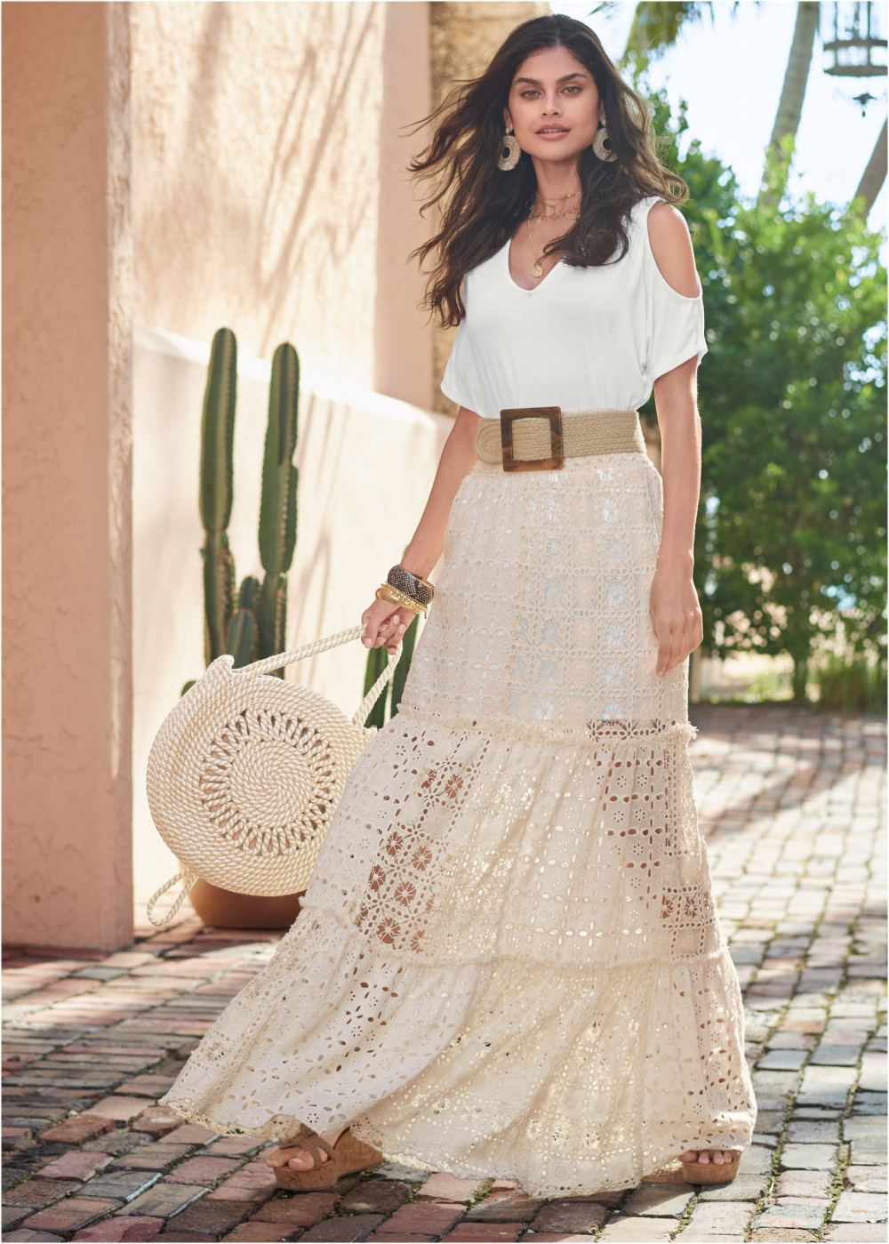 Venus Woven Belt in Natural