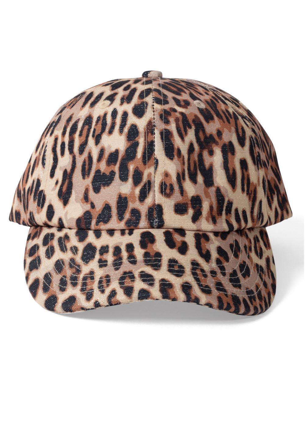 Venus Leopard Print Baseball Cap in Brown Multi