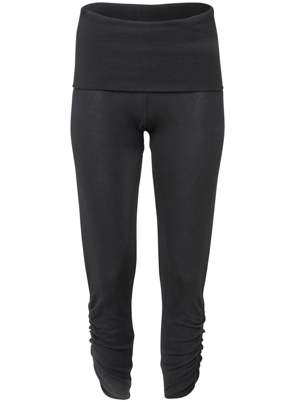 Venus Crop Hacci Lounge Pants in Black