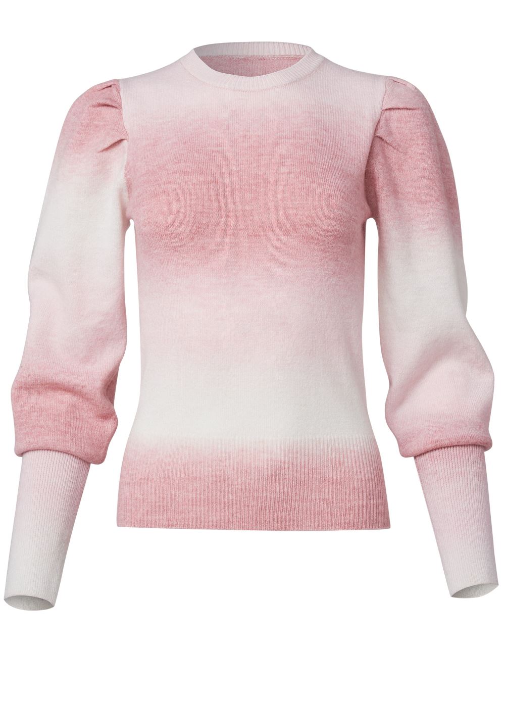 Venus VENUS | Ombre Balloon Sleeve Sweater  in Pink Multi
