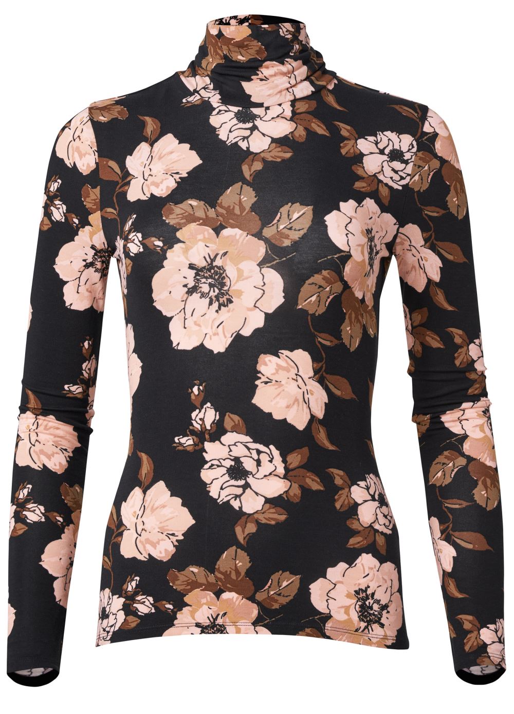 Venus Back Cutout Casual Top in Black Multi