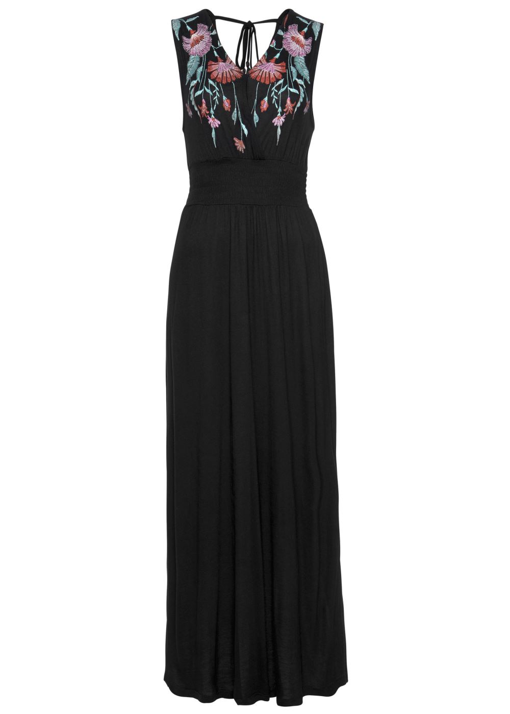 Venus V-Neck Maxi Dress - Black