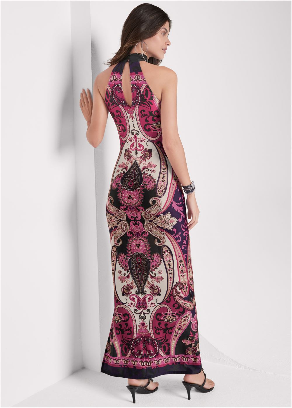Venus Moroccan Nights Paisley Dress - Pink Multi