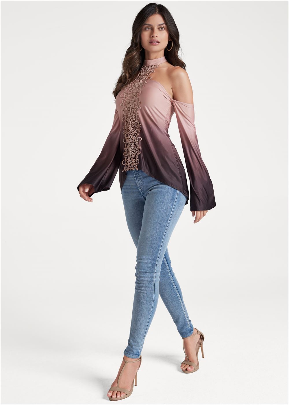 Venus Sand Dune Ombre Top in Blush Multi