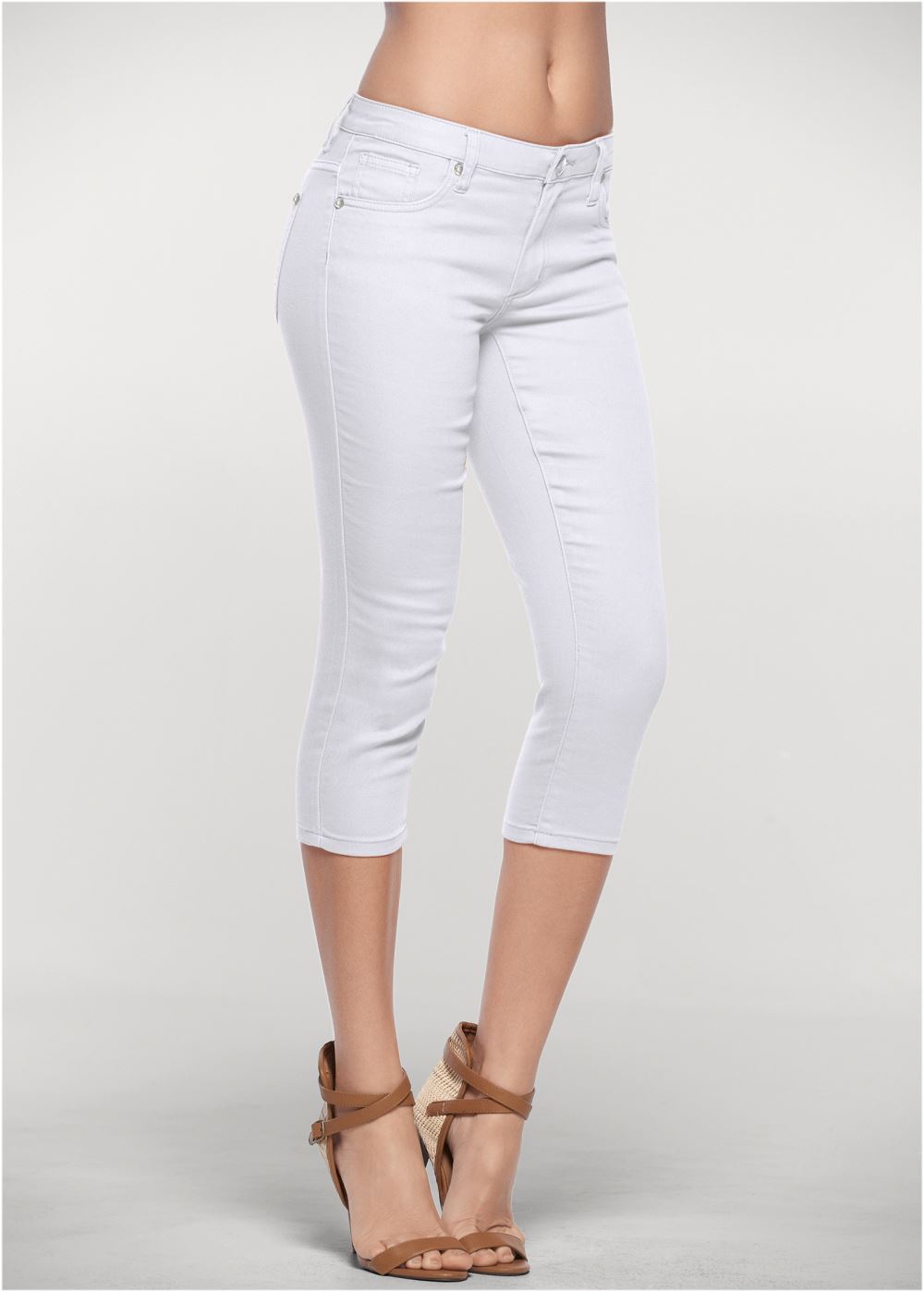 Venus Capri Jeans in White