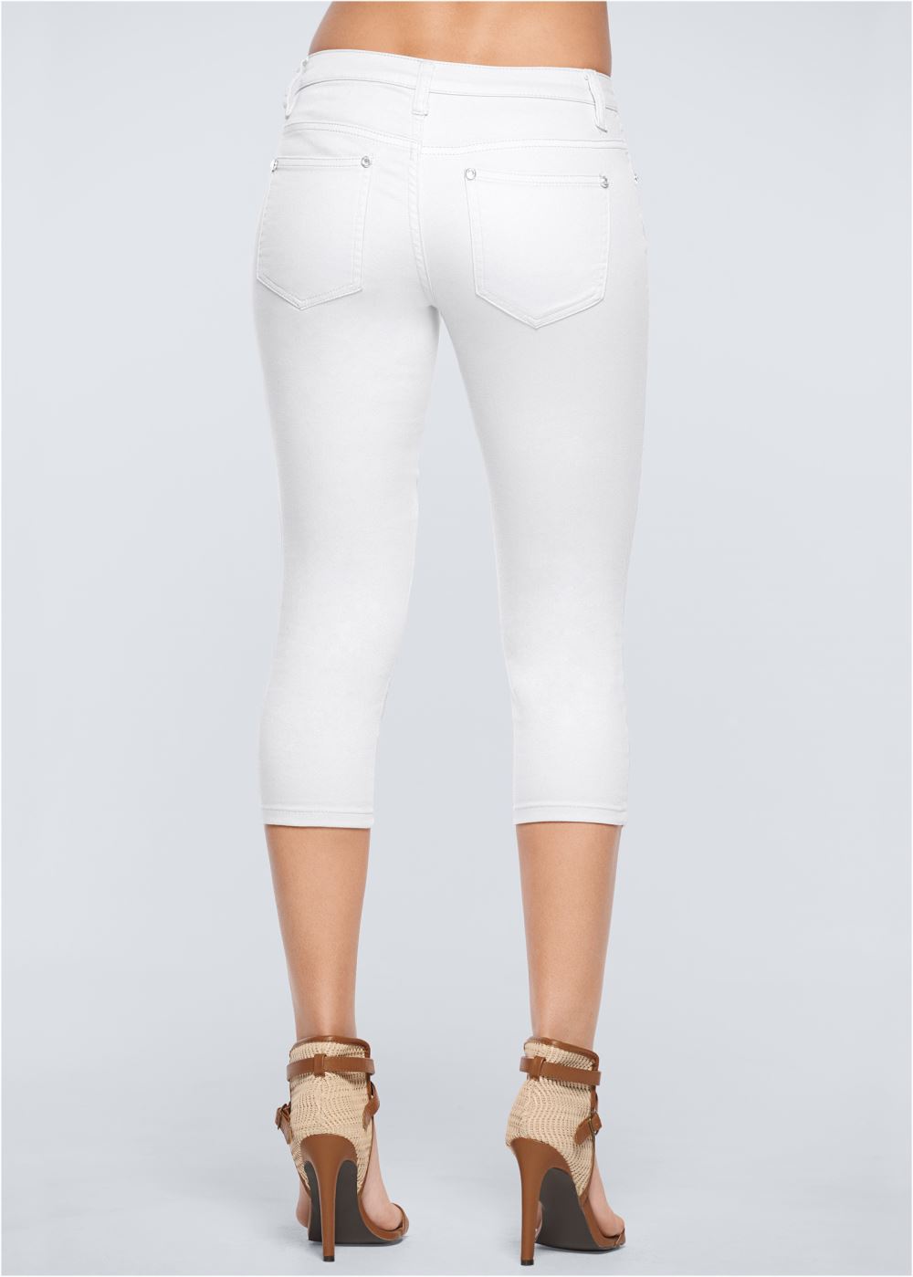 Venus Capri Jeans in White