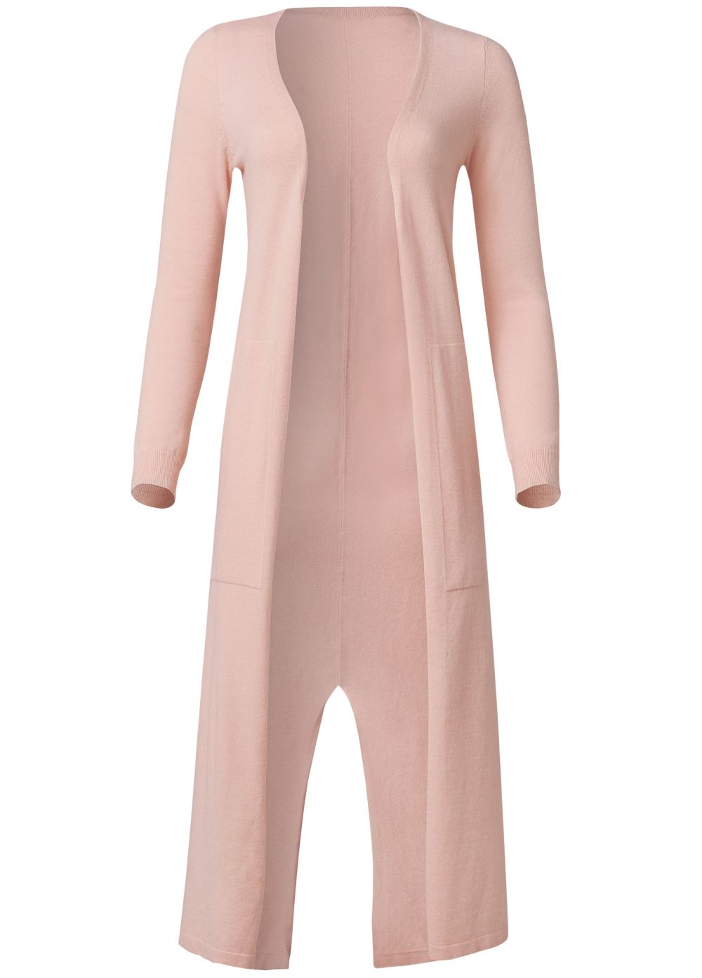 Venus VENUS | Faux Cashmere Split Duster in Light Pink