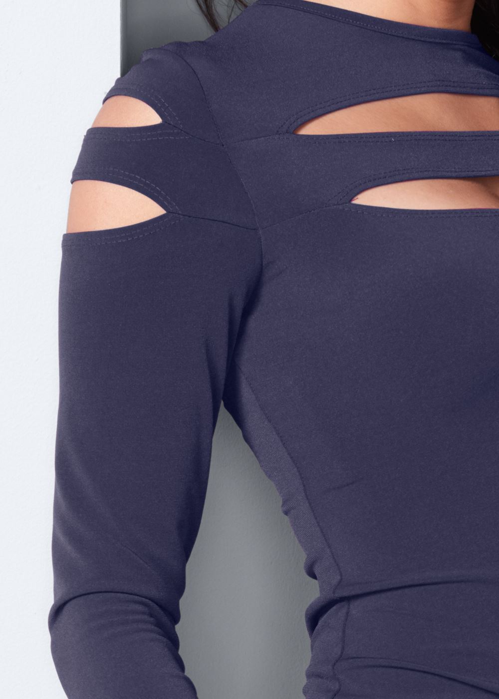 Venus Cutout Top in Navy